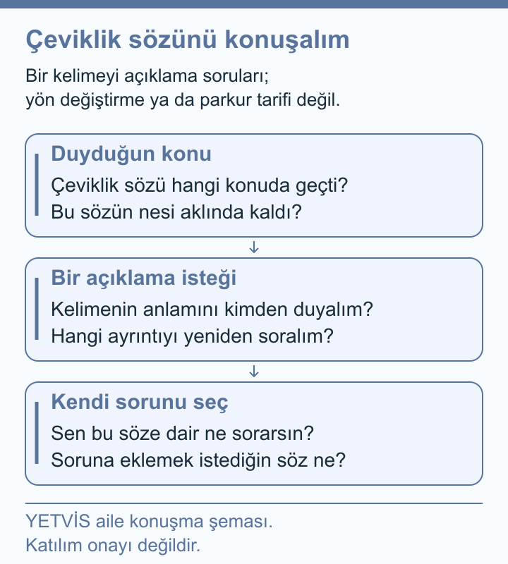 Buz Pateninde Çeviklik Sözü ve Çocuğun Gözlemleri YETVİS aile soru şeması: Çeviklik sözünü konuşalım