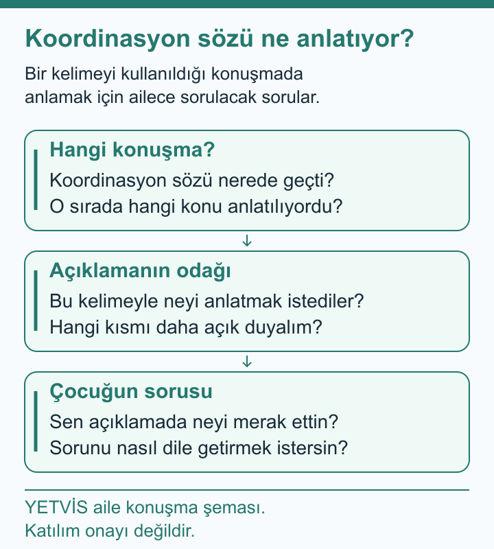 Ragbi Sohbetinde Koordinasyonun Bağlamını Sormak YETVİS aile soru şeması: Koordinasyon sözü ne anlatıyor?