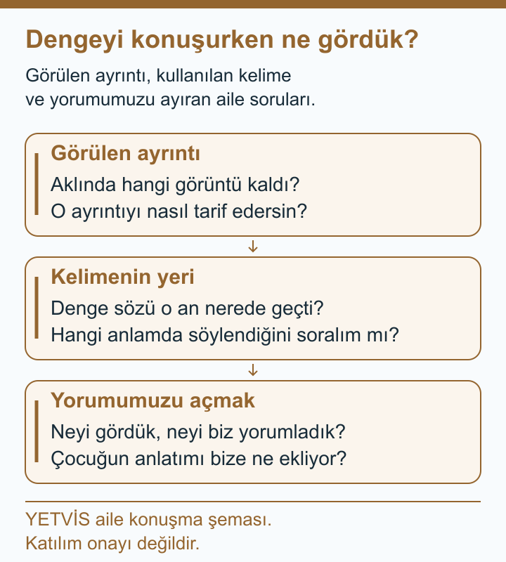 Beyzbolda Denge Yorumunu Aile İçinde Açıkça Konuşmak YETVİS aile soru şeması: Dengeyi konuşurken ne gördük?