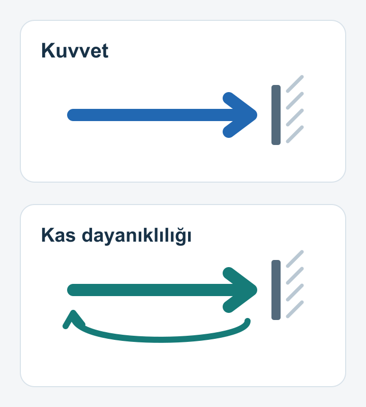 Direnç ve tekrarlı kuvvet.